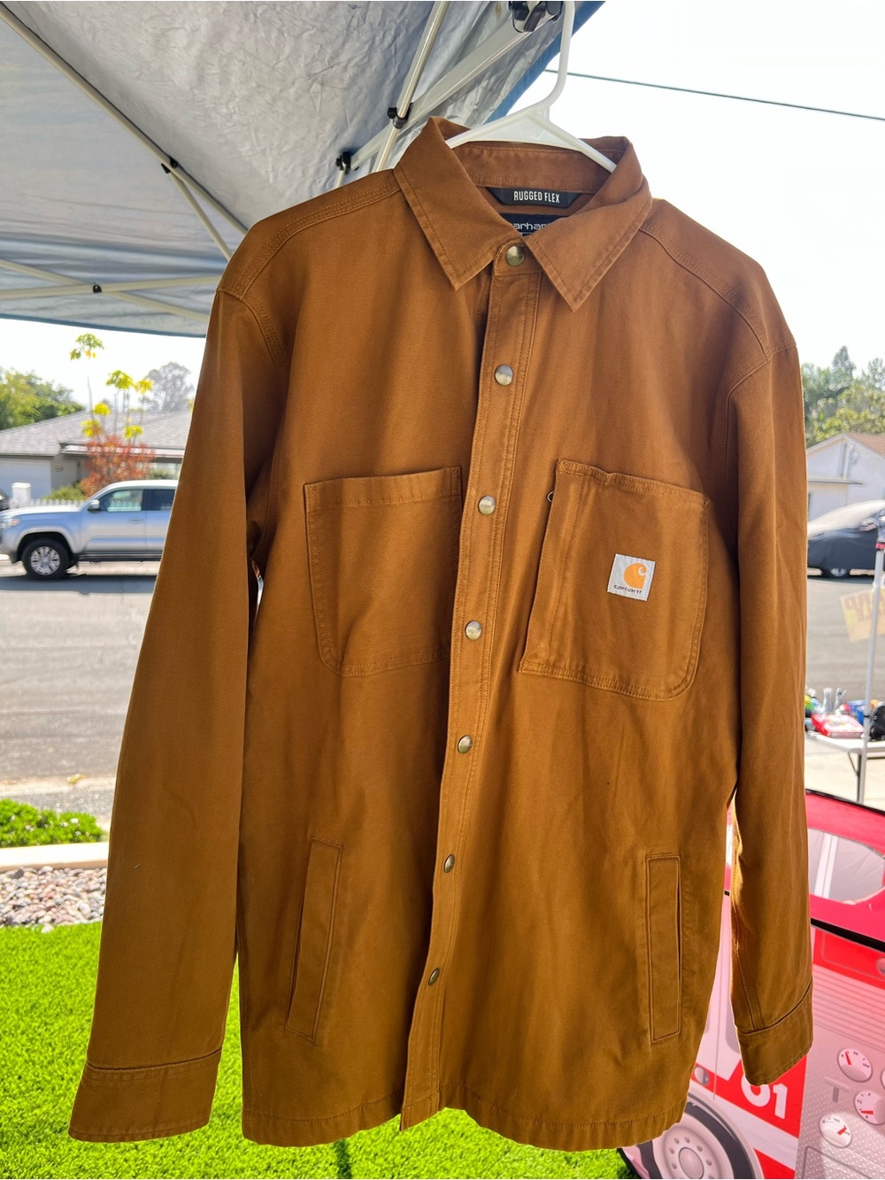 Carhartt Brown Rugged Flex Lightweight Work Coat